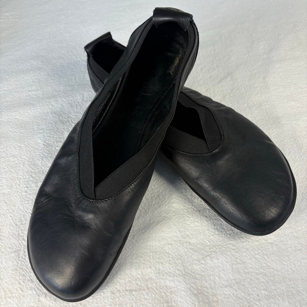 Vivobarefoot Jing Jing II Womens 10 EU 41 Black Leather Barefoot Ballet Flats